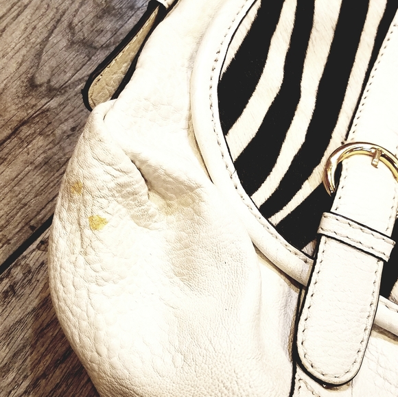 Antonio Melani leather handbag white and black - Picture 2 of 7